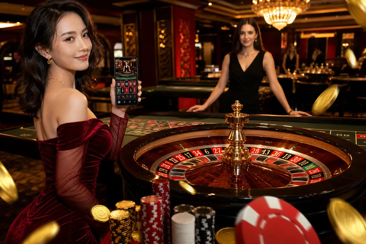 playsbo Casino roulette live studio dealer